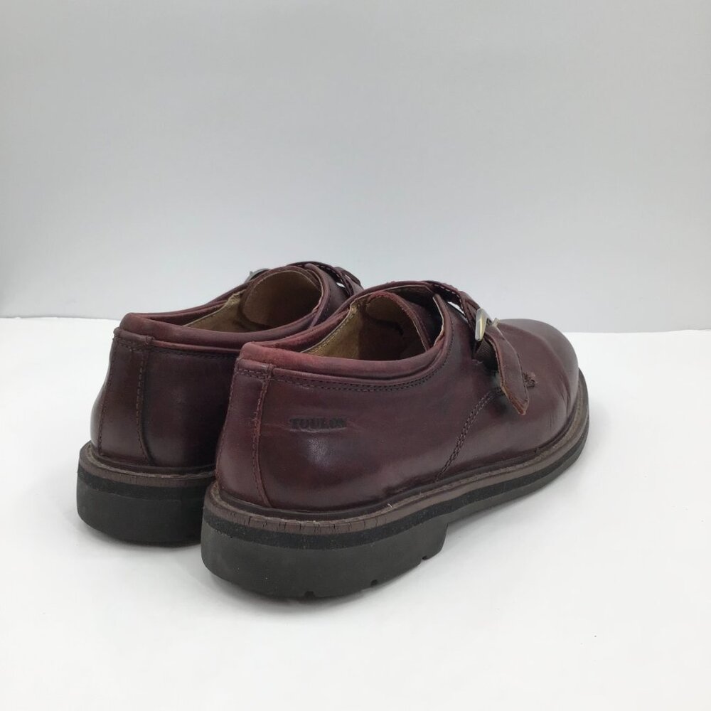 Vintage Men's 11 Toulon Amazonas Burgundy Shoes Monk Strap Leather Punk Gothic - Picture 8 of 13
